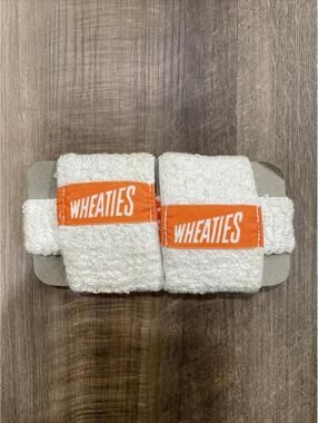 Vintage Wheaties  Wrist Bands & Head Band Orange & White Memorbilia Collectors